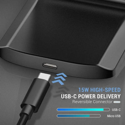 15W Wireless Charger Stand for iPhone 16 15 14 13 12 11 Pro XS XR X Fast Charging Station Dock for Samsung S24 S23 Phone Charger