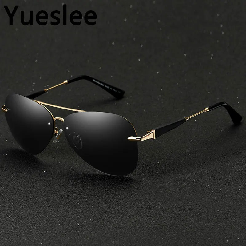 49784 Pilot Retro Polarized Light Luxury Sunglasses Men Women Fashion Shades Uv400 Vintage Glasses Men Sunglasses