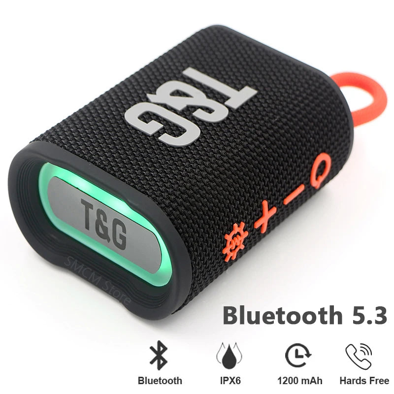 TG-396 Portable Fashion Bicycle Outdoor Mini Colorful Lighting Bluetooth Speaker Camping IPX7Waterproof Heavy Bass Caixa De Som