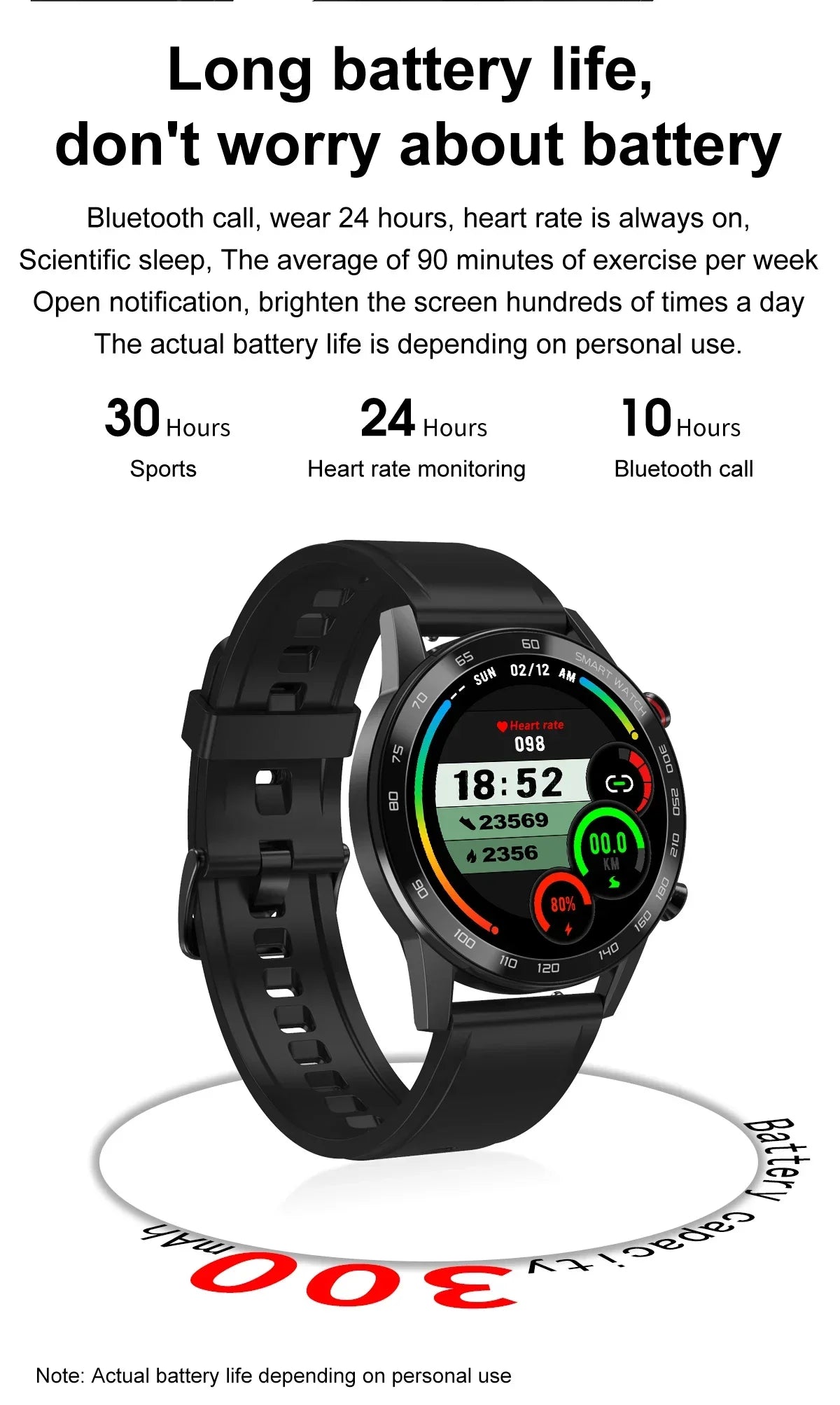 2024 New Bluetooth Call Smart Watch Men Waterproof Sport Fitness Tracker Weather Display Man Smartwatch For Huawei IOS GT3 Watch