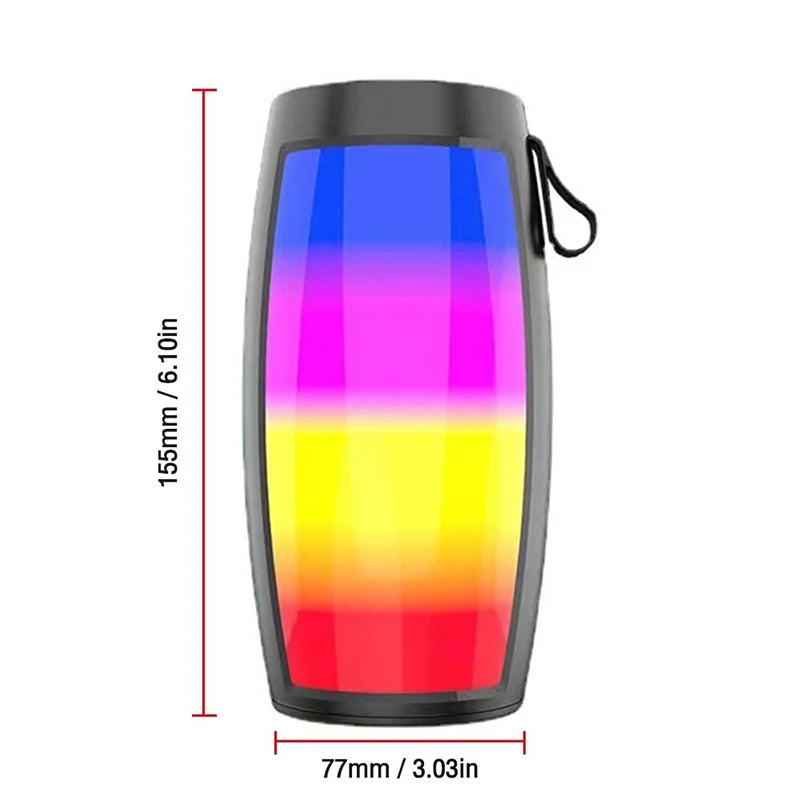 LED Colorful Light Wireless Bluetooth Speakers Mini Powerful Portable Sound Box Subwoofer Car Audio Bass MP3 Player Sound System