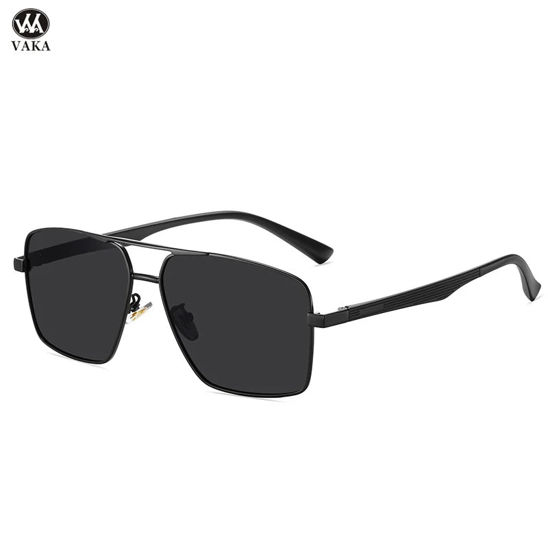 2024 DESIGN Men‘s Polarized Sunglasses Driving Sun Glasses Oculos Male Eyewear UV400 Rectangle Shades