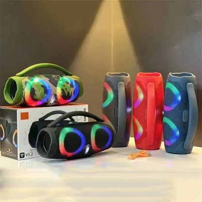 100W High Power Bluetooth Speaker Portable RGB Colorful light Waterproof Wireless Subwoofer 360 Stereo Surround TWS FM Boombox