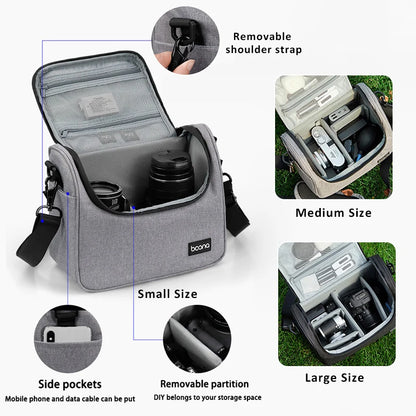 Digital SLR Shoulder Bags Waterproof  Camera Bag Lens Photography Bag for Canon Nikon Sony Micro Single Camera Sleeve