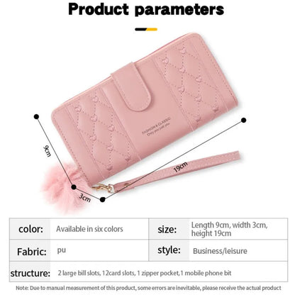 Women Long Wallet Pu Leather Card Holder Large Capacity Hasp Zipper Coin Purse Multi Card Organizer Cell Phone Wristlet Handbag