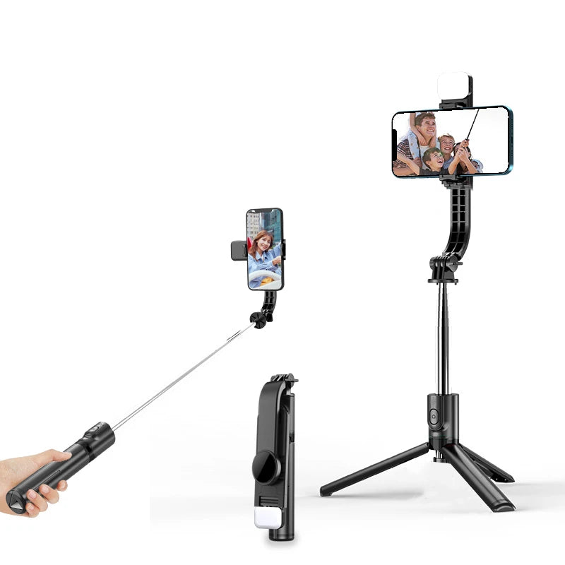 FGCLSY Phone Selfie stick Tripod 1045mm with Wireless Bluetooth LED Fill Light with Remote Shutter for Android IOS Cellphone