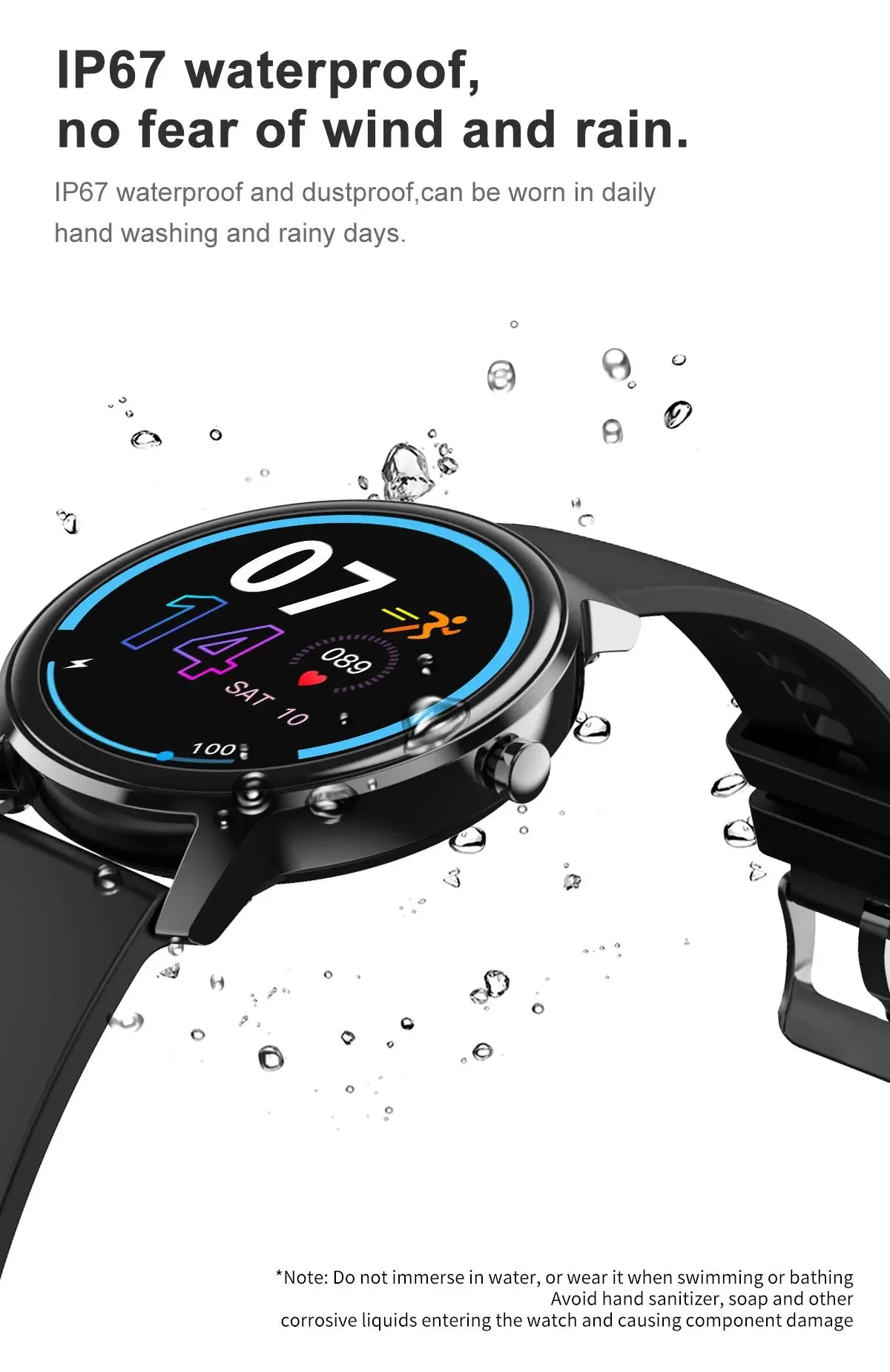 Zordai DT66 Smart Watch Body Temperature Monitor  Music Control Sports Waterproof Smart Watch for Men Women Smartwatch 2024