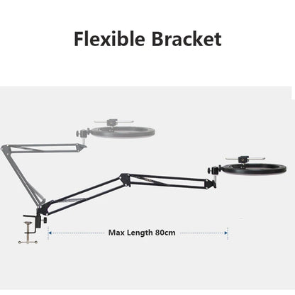 Desktop Ring Light with Stand for Cell Phone Video Shooting Song Lighting for Product Photography Streaming Photo Ringlight