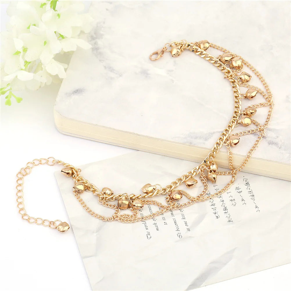 Tassel Bell Anklet Bracelets Beach Anklets for Women Fashion Jewelry