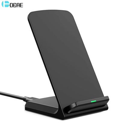 15W Wireless Charger Stand for iPhone 16 15 14 13 12 11 Pro XS XR X Fast Charging Station Dock for Samsung S24 S23 Phone Charger