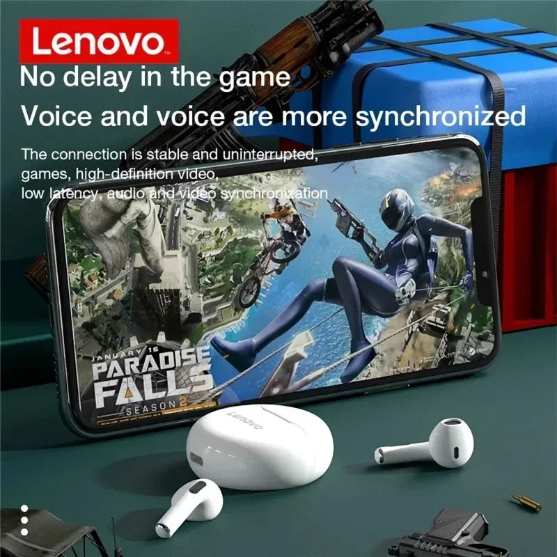 سماعات أذن لاسلكية أصلية من Lenovo Air Pro 6 TWS تعمل بتقنية البلوتوث، سماعات أذن رياضية لسماعات الرأس Xiaomi Android Apple IPhone