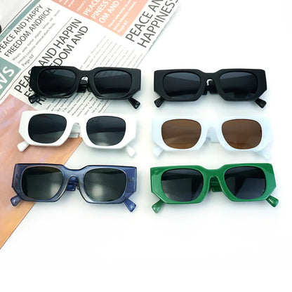 New Punk Sunglasses Men Women 2024 Trends Rectangle Sun Glasses Shades Fashion Vintage Eyewear Male Goggle glasses UV400