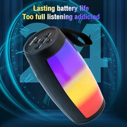 LED Colorful Light Wireless Bluetooth Speakers Mini Powerful Portable Sound Box Subwoofer Car Audio Bass MP3 Player Sound System