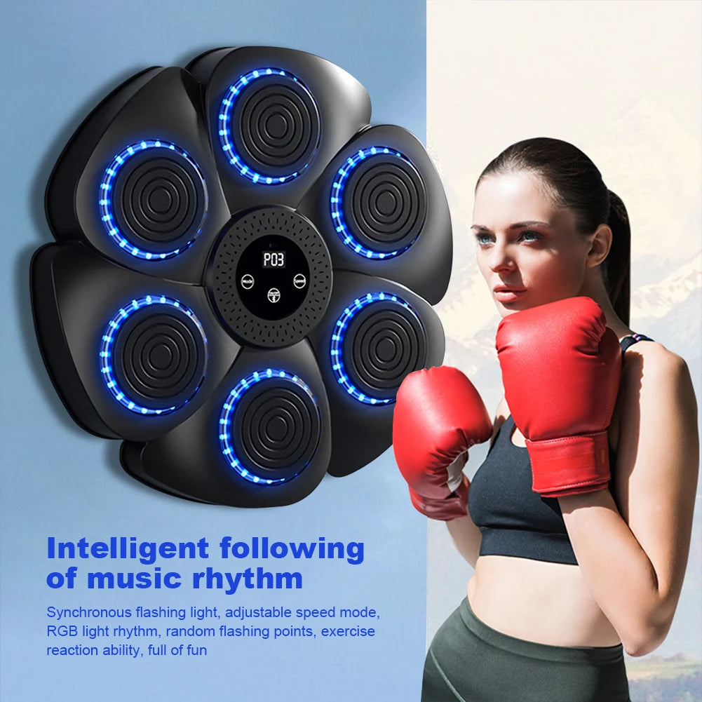 Music Boxing Machine Boxing Reaction Wall Target Smart Bluetooth Boxing Trainer Sandbag Punching Bag