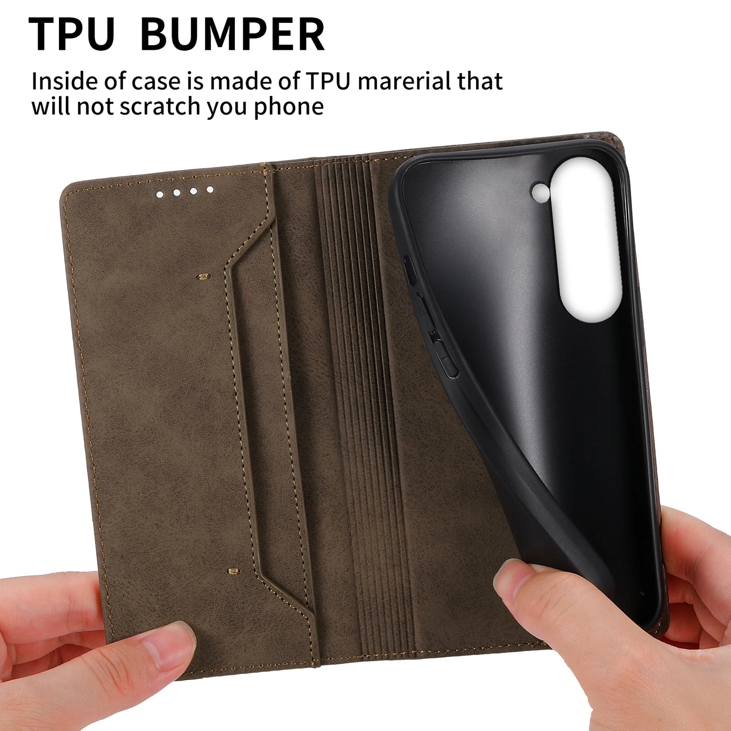 Flip Leather Case For Samsung Galaxy S24 Ultra S23 S22 S21