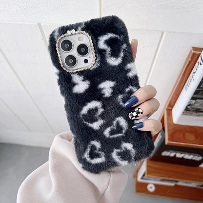 Fashion Plush Fur Phone Case For Xiaomi Redmi 10 9T 9C 9A 9 Note 11 10 8 9 7 6 Pro Max 10S 9T 9s 8T Leopard Fluffy Soft Case