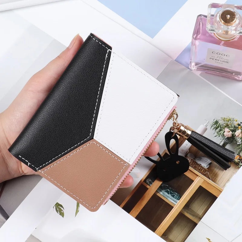 Women Fashion Short Wallet Coin Purse for Women Card Holder Small Ladies Wallet Female Two-fold Hasp Mini Cute Clutch