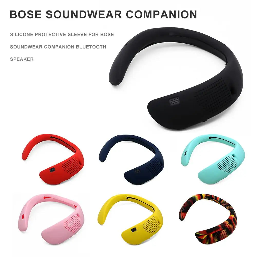 Neck Hanging Bluetooth Wireless Headset Protective Case Silicone Carrying Box Cover Shell for Bose Soundwear COMPANION