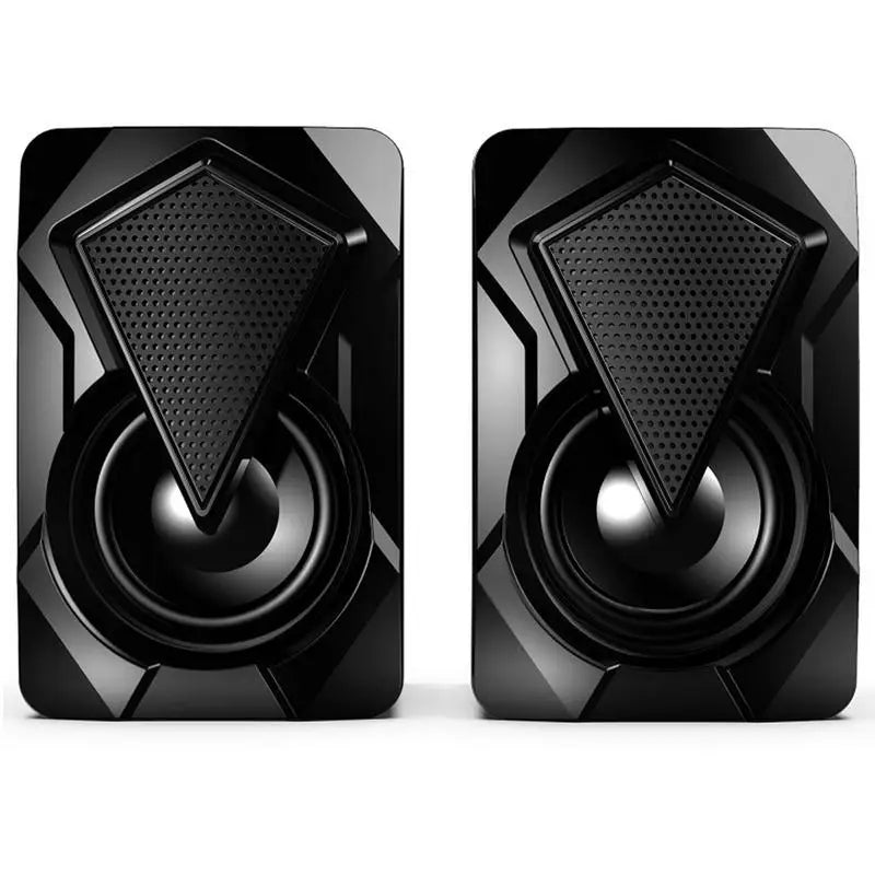 RGB PC Speakers For Desktop Subwoofer Speaker System With Colorful RGB Lights Clear Sound Multimedia 2Pcs Plug &amp; Play Speakers