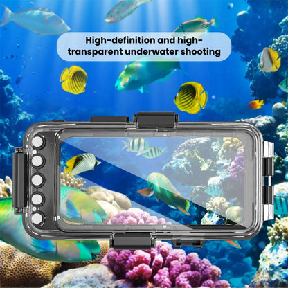 2024 New 30M Bluetooth Diving Waterproof Housing Photo Video Taking Underwater Cover Case for iPhone Samsung Huawei Xiaomi Redmi