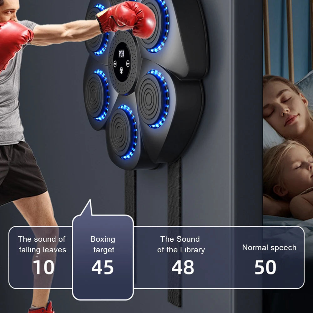 Music Boxing Machine Boxing Reaction Wall Target Smart Bluetooth Boxing Trainer Sandbag Punching Bag