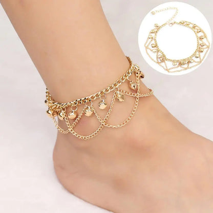 Tassel Bell Anklet Bracelets Beach Anklets for Women Fashion Jewelry