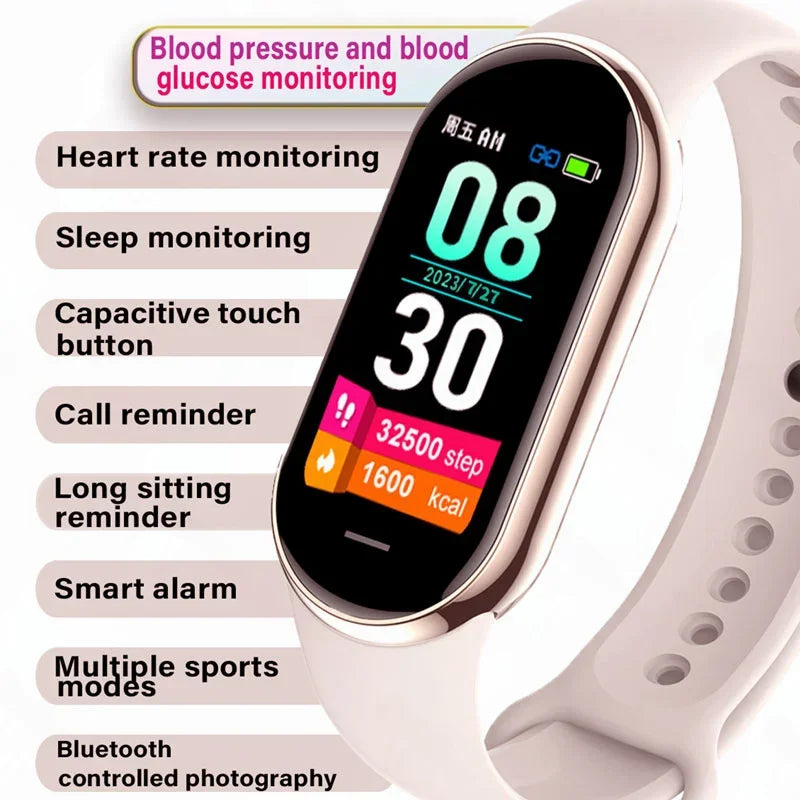 2024 New M8 Smart Watch Women Men for Android Ios Phone Ip68 Waterproof Watches Fitness Sports Bluetooth Smartwatch Boys Girls