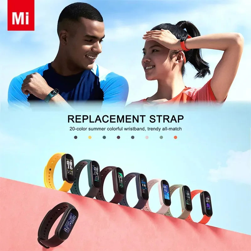 Watchband For Xiaomi Mi Band 7 6 Bracelet Silicone Sport Watch Wristband Miband 4 Belt Pulsera Correa Mi Band 3 4 5  Accessories