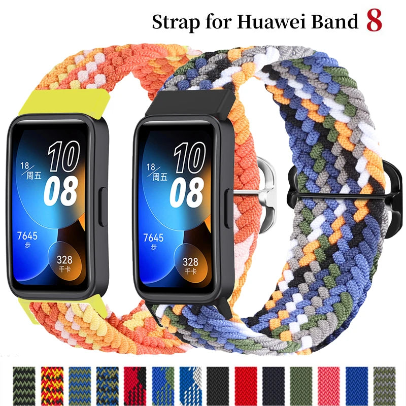 High-quality Nylon Strap for Huawei Band 8 correa Sport Replacement Wristband Bracelet for Huawei Band8 Smartwatch Accessories