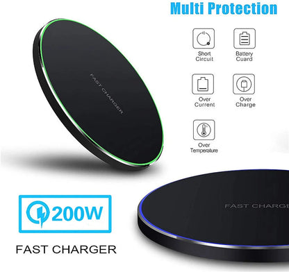 100W Wireless Charger Pad for iPhone 15 14 13 12 11 Pro Max X Samsung Xiaomi Phone Chargers Induction Fast Charging Dock Station