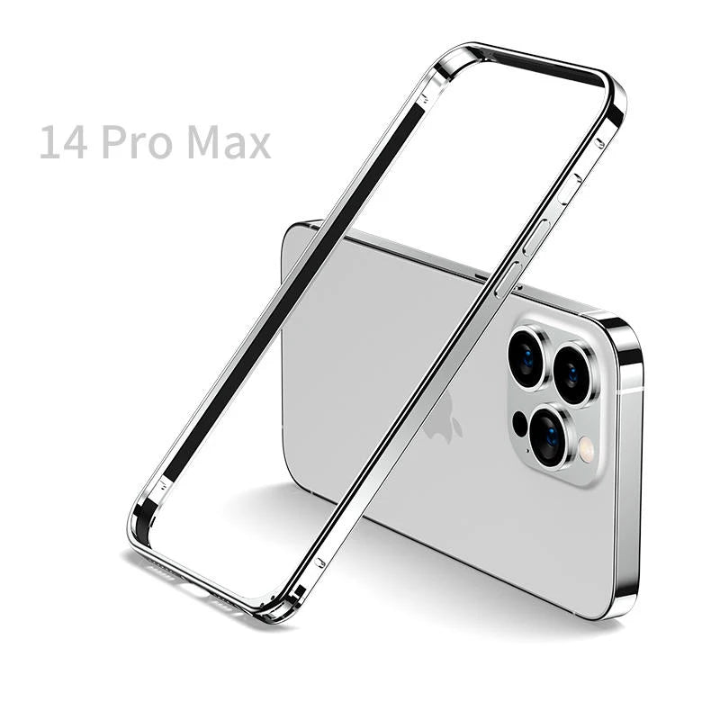 Ultra Thin Bumper Aluminum Metal Frame Hard Cover For iPhone 16 15  13 14 Plus Pro Max Alloy Case Protective Shell Coque