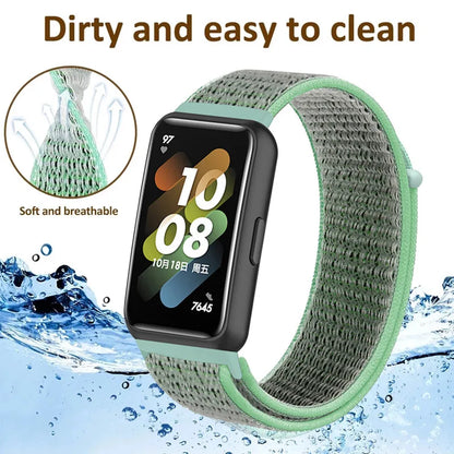 Nylon loop Strap For Huawei band 7 Band Accessories Smart Watch Replacement Belt Wristband Sport Bracelet Huawei Band 7 Correa